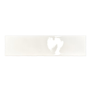 Wandfliese Rural 7,5 x 30 cm White gl&auml;nzend