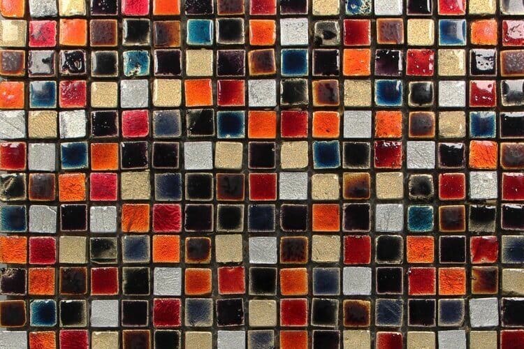 Mosaik Ceramik 1,5 x 1,5 cm bunt AN007 Detailansicht